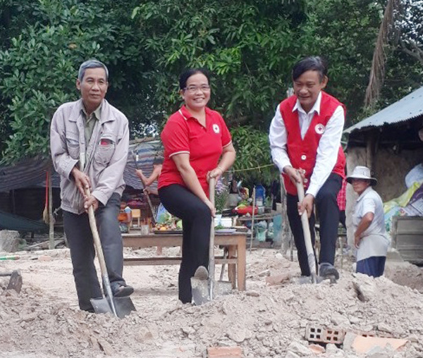 Châu Thành (Tây Ninh): Khởi công xây dựng Nhà Chữ thập đỏ
